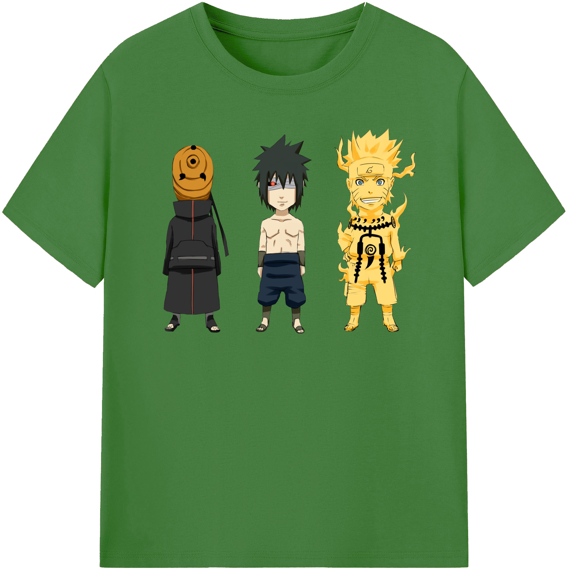 （画像用） NARUTO -ナルト- うちは サスケ Uchiha Sasuke レディースカジュアルプリントTシャツ（綿100％）